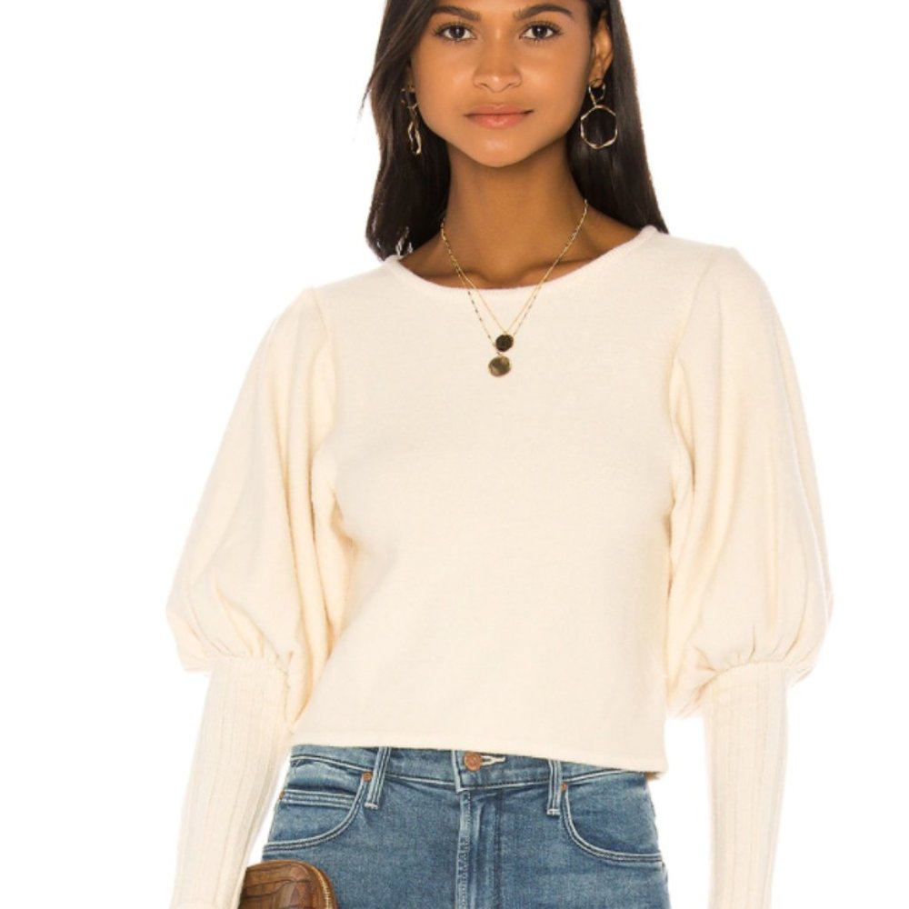 Majorelle Puff Sleeve Sweater